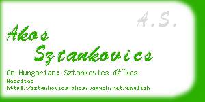 akos sztankovics business card